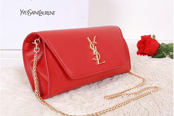 2014 New Saint Laurent Small Betty Bag Calf Leather Y7139 Red - Click Image to Close